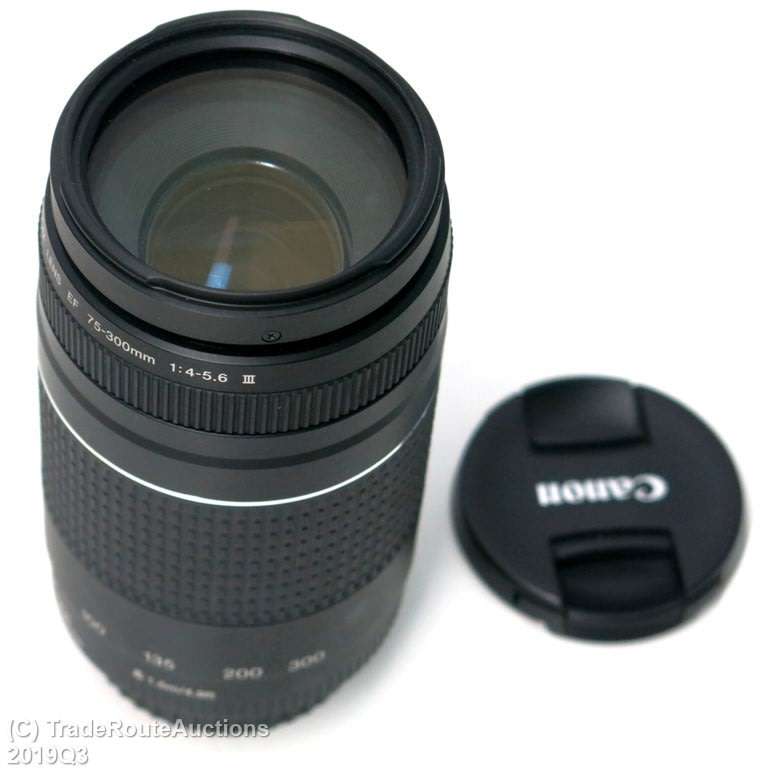 CANON EF 75-300MM 4-5.6 MARK III TELEPHOTO ZOOM LENS for 600D, 650D, 700D, 750D 1200D 1300D Etc