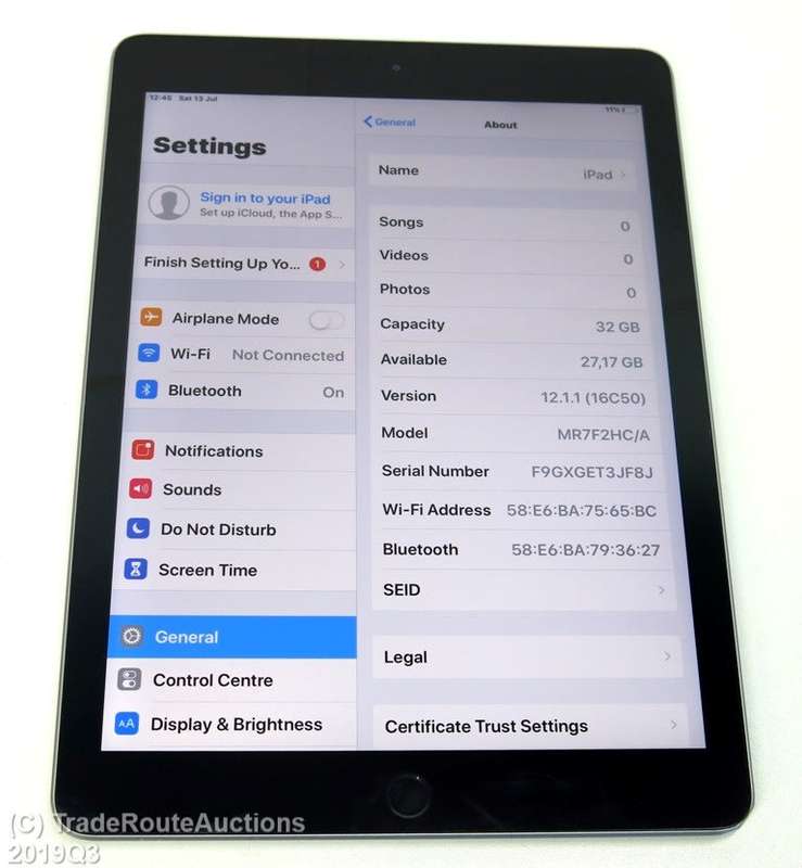 Apple iPad 6th Gen 2018 | MR7F2HC/A | WiFi  only | 32GB | Space Grey | A1893 | RETINA IPad6