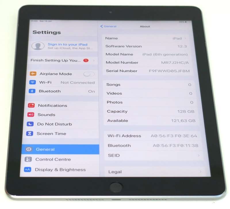 BOXED - Apple iPad 6th Gen 2018 | MR7J2HC/A | WiFi | 128GB | Space Grey | A1893 | RETINA