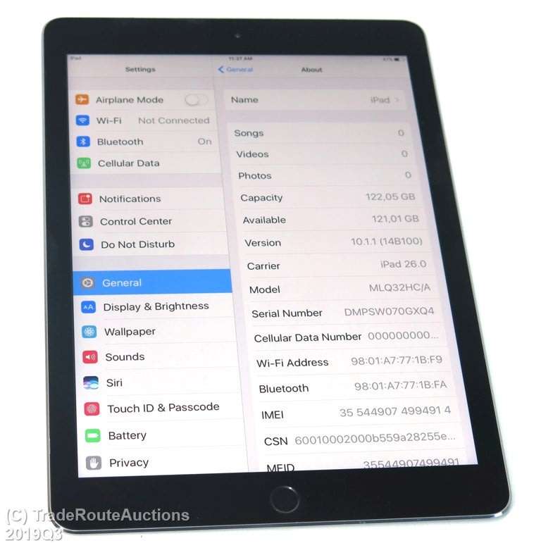 IPAD Pro 9.7-inch | MLQ32HC/A | 128GB | WiFi + 4G CELLULAR | Space Grey | A1674 | RETINA DISPLAY