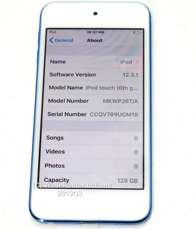 APPLE iPod Touch MKWP2BT/A | 128GB | A1574 | 6TH GEN | Blue