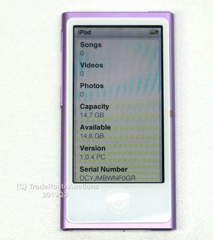 Battery problem - APPLE 16GB IPOD NANO - PURPLE (7TH GENERATION) | MD479QB | A1446