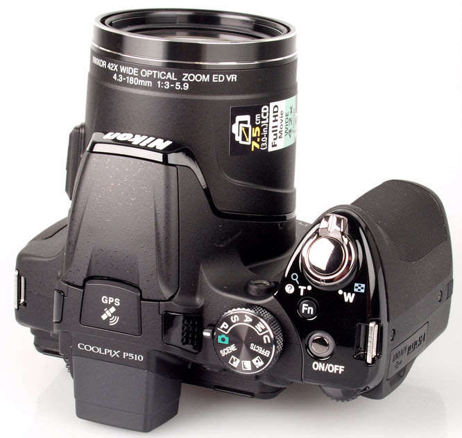 Nikon COOLPIX P510 16.1 MP CMOS Digital Camera with 42x Zoom GPS Record Location