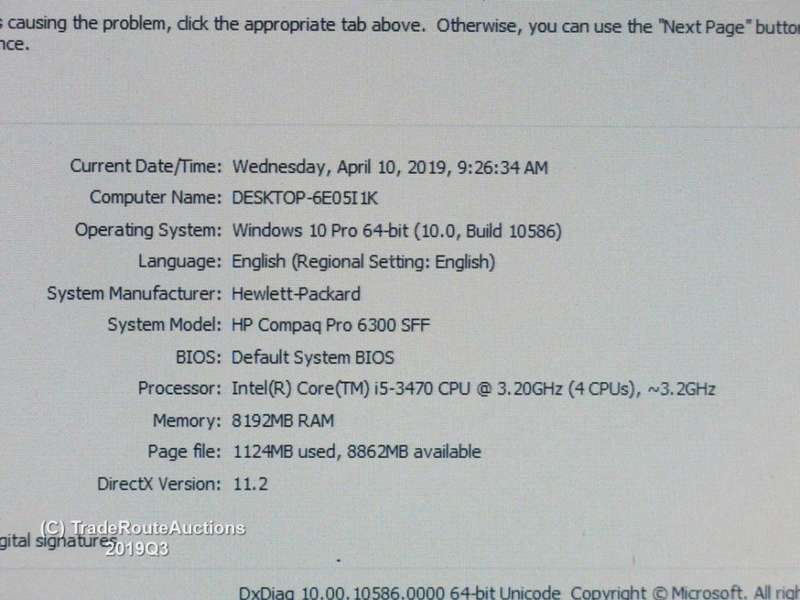 HP Compaq 6300 Pro SFF | Core i5 3470 3.2GHz | 8GB RAM | 500GB HDD | DVD SuperMulti