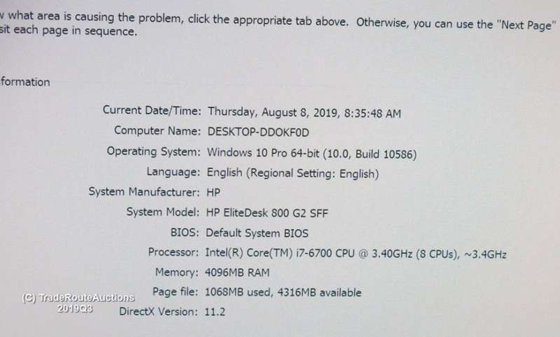 HP EliteDesk 800 G2 Small Form Factor PC | Core i7 6700 6th Gen 3.40Ghz | 4GB RAM | 500GB HDD