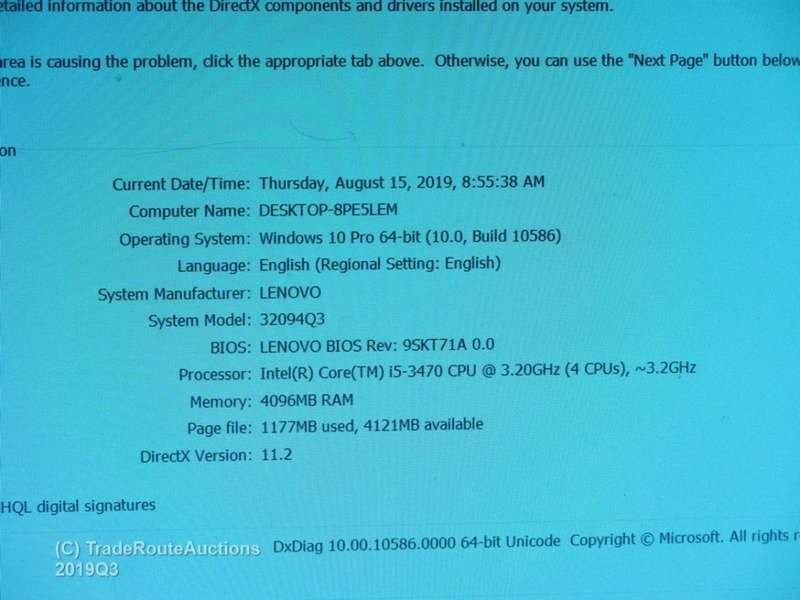 Lenovo ThinkCentre M92p SFF Desktop | Core i5 3470 CPU @ 3.20GHz | 4GB RAM | WIN 10 | 500GB HDD