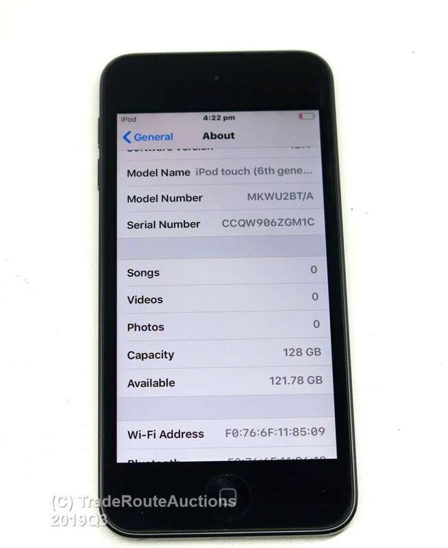 APPLE iPod Touch MKWU2BT/A | 128GB | A1574 | 6TH GEN | Space Grey