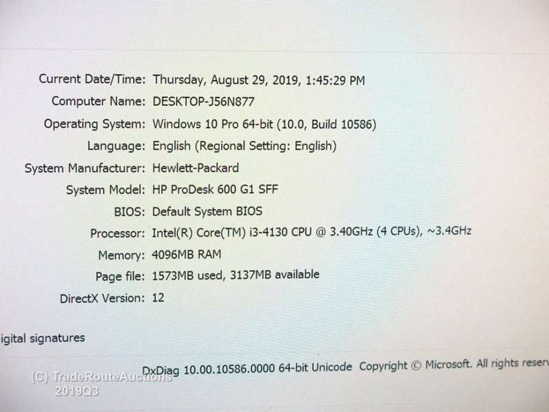 HP PRODESK 600 G1 SFF DESKTOP | CORE i3 4130 3.4GHz | 4GB RAM | 500GB HDD | DESKTOP PC