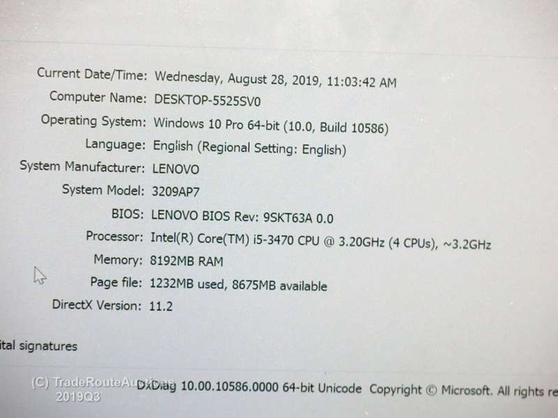 Lenovo ThinkCentre M92p SFF Desktop | Core i5 3470 CPU @ 3.20GHz | 8GB RAM | WIN 10 | 500GB HDD