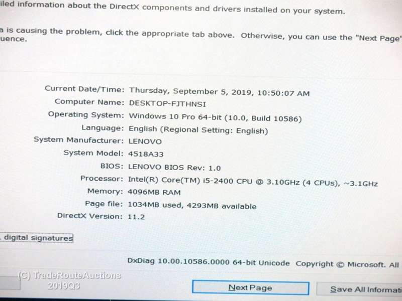 Lenovo ThinkCentre M91p SFF Desktop | Core i5 2400 CPU @ 3.10GHz | 4GB RAM | 1TB HDD