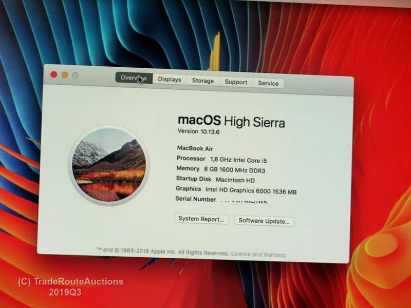 MacBook Air 13.3-inch | Core i5 1.8GHz | 8GB RAM | 128GB SSD MACBOOK AIR 13 INCH 2017 MODEL