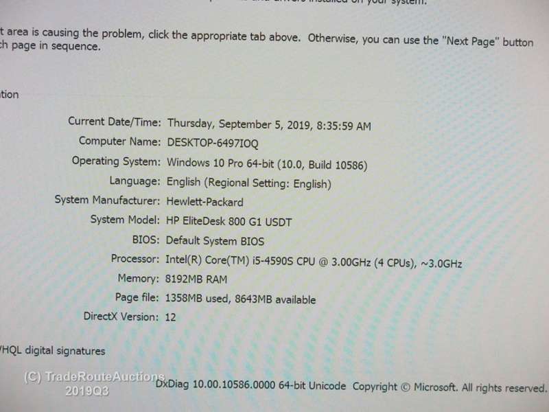 HP ELITEDESK 800 G1 USDT Desktop PC | Core i5 4590S 3.0Ghz | 8GB RAM | 320GB HDD DESKTOP PC