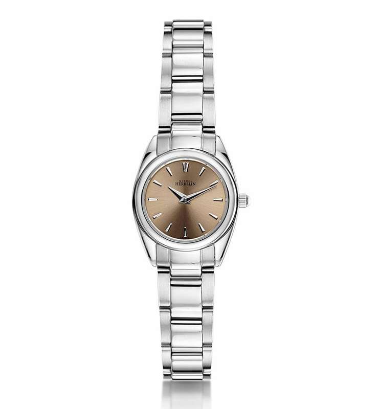 Michel Herbelin Ambassador Mini Ladies Watch Champagne Dial 17128/B18