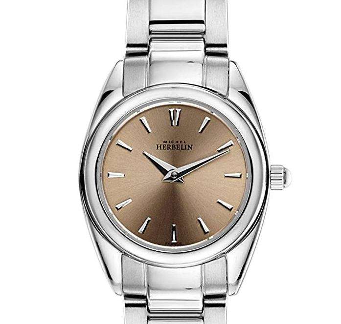 Michel Herbelin Ambassador Mini Ladies Watch Champagne Dial 17128/B18