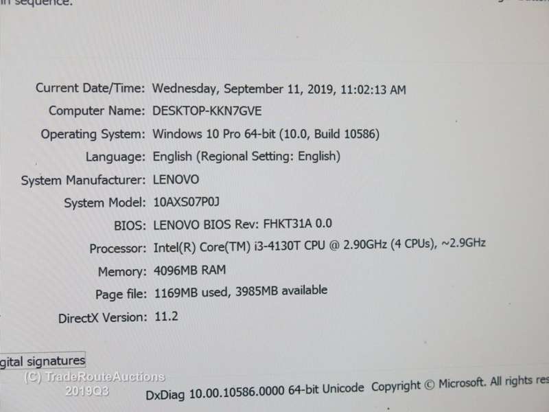 Lenovo ThinkCentre M73 Tiny Desktop | Core i3-4130T CPU @ 2.9GHz | 4GB RAM | WIN 10 | 320GB HDD