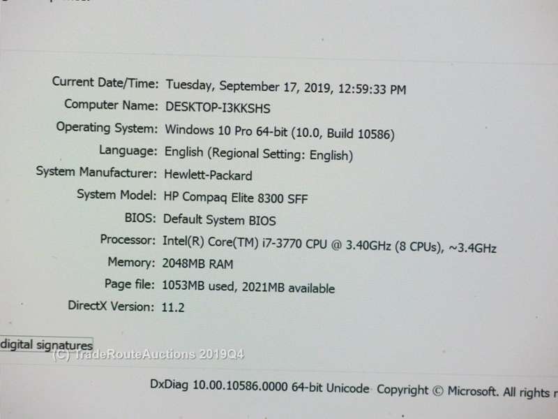 HP Compaq Elite 8300 SFF DESKTOP PC | CORE i7 3770 3.4GHz | 2GB RAM | 500GB HDD | DESKTOP PC