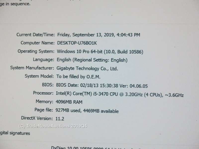 MECER PROFICIENT Desktop PC | CORE i5 3470 CPU @ 3.2GHz | 4GB RAM | WIN 10 | 250GB HDD