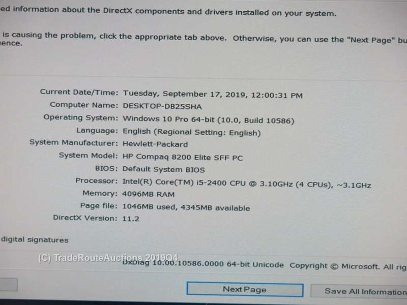 HP Compaq 8200 Elite SFF PC | Core i5 2400 3.1 GHz | 4GB RAM | 250GB HDD | DVD SuperMulti