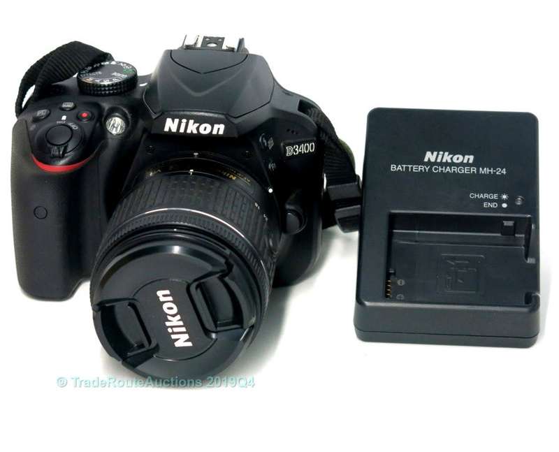Nikon D3400 24.2 MP CMOS Digital SLR Camera body + Nikon AF-P 18-55 VR Lens Kit