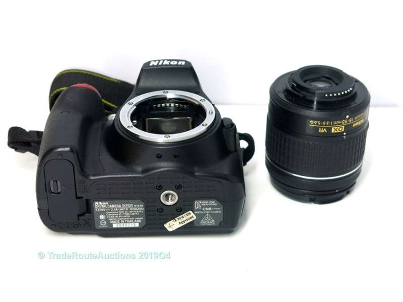 Nikon D3400 24.2 MP CMOS Digital SLR Camera body + Nikon AF-P 18-55 VR Lens Kit