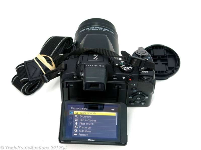 Nikon COOLPIX P510 16.1 MP CMOS Digital Camera with 42x Zoom GPS Record Location - FLIP LCD