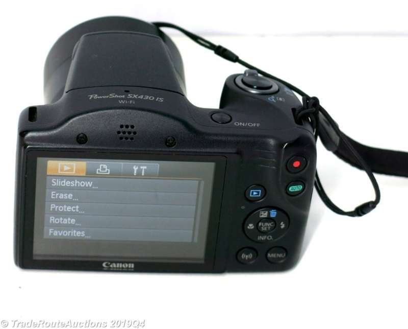 Canon PowerShot SX430 IS Built-in Wi-Fi / NFC Black Digital Camera 20.0MP 45X ZOOM