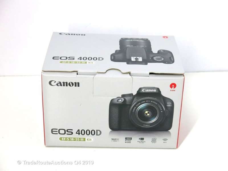 Canon 4000D DSLR Camera and EF-S 18-55 mm f/3.5-5.6 III Lens Kit