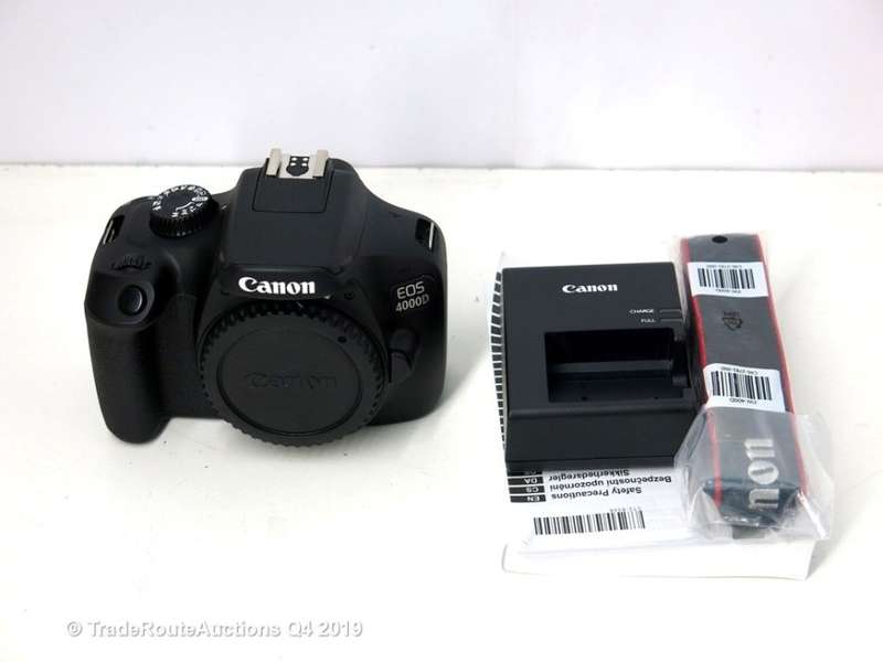 Canon 4000D DSLR Camera and EF-S 18-55 mm f/3.5-5.6 III Lens Kit
