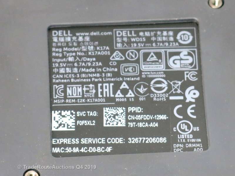 Docking Station - DELL WD15 4K Business Docking Station K17A USB-C K17A001