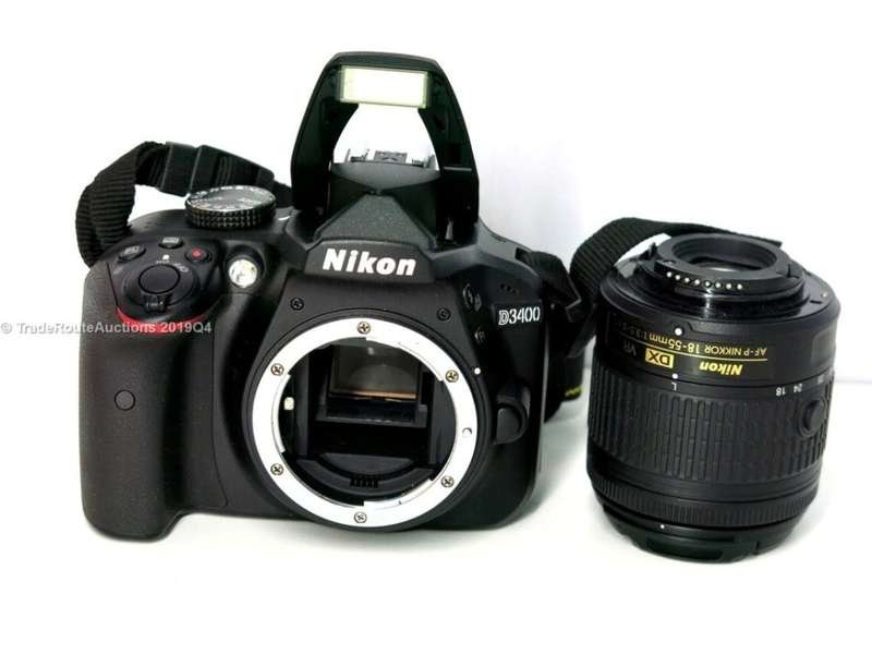Nikon D3400 24.2 MP CMOS Digital SLR Camera body + Nikon AF-P 18-55 VR Lens Kit