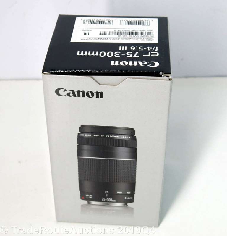 BOXED - CANON EF 75-300MM 4-5.6 MARK III TELEPHOTO ZOOM LENS for 600D, 650D, 700D, 750D 1200D 1300D
