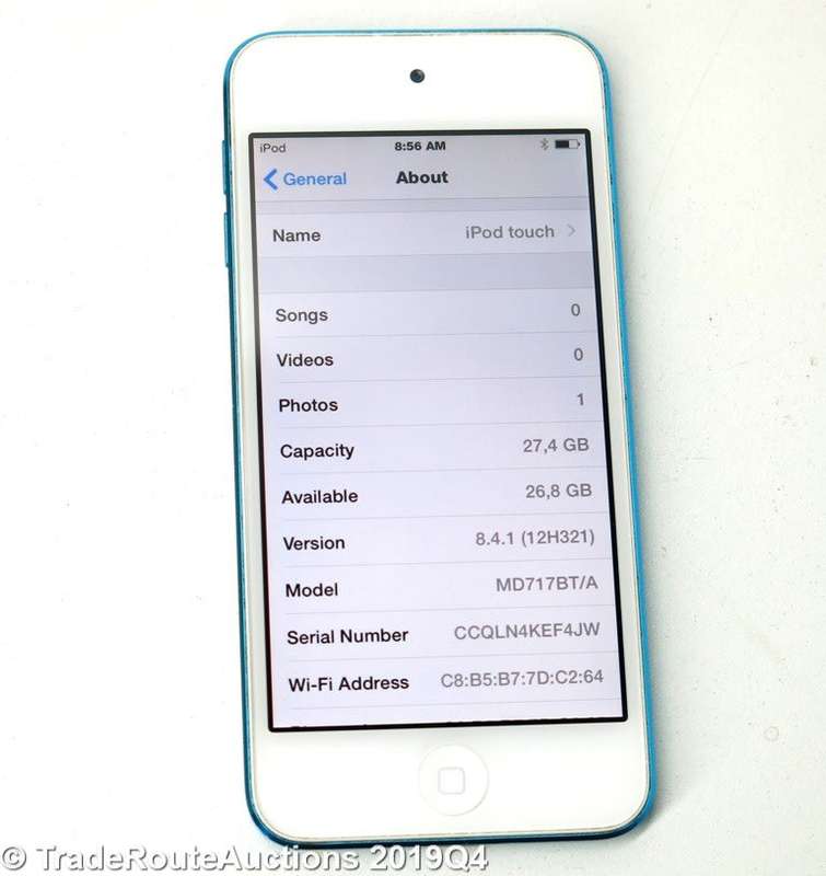 Apple iPod Touch | WHITE/BLUE | 32GB | 5th Generation | A1421 | MD717BT/A | RETINA DISPLAY
