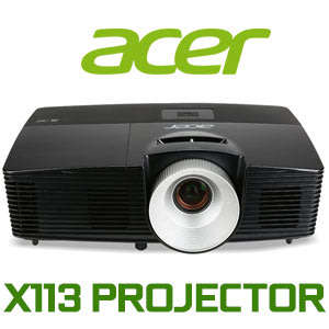 Acer X113 DLP 3D Ready Projector + Remote