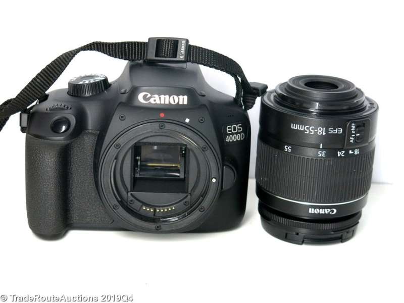 Canon 4000D DSLR Camera and EF-S 18-55 mm f/3.5-5.6 III Lens Kit