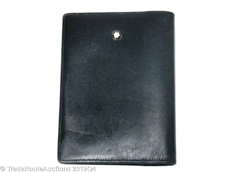 Boxed - Montblanc Meisterstück Leather business card holder, Black - MB30304 *** MONT BLANC ***