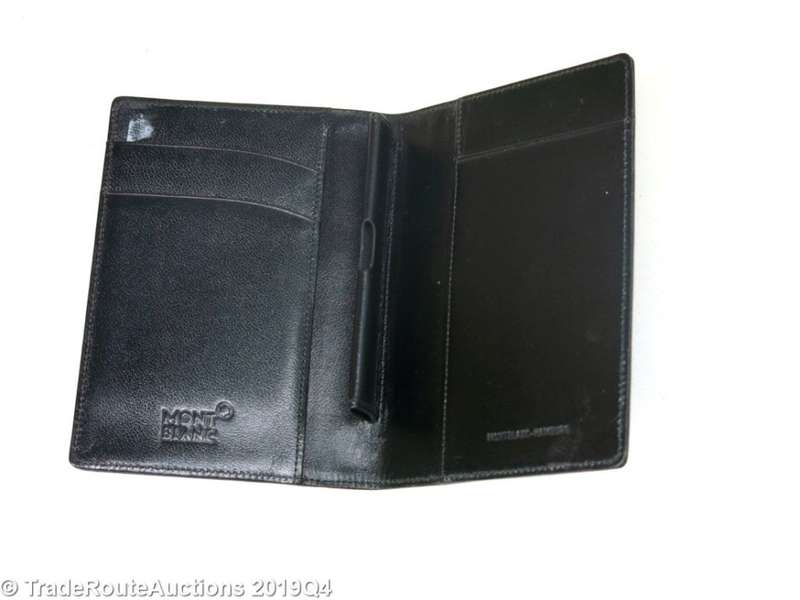 Boxed - Montblanc Meisterstück Leather business card holder, Black - MB30304 *** MONT BLANC ***