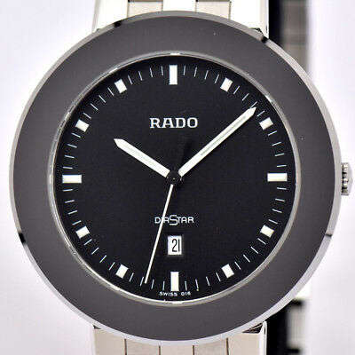 Rado Diastar Black Dial Ceramic Men's Watch