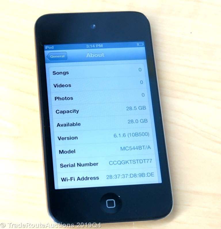 Apple iPod Touch | BLACK | 32GB | 4th Generation | MC544BT/A | RETINA DISPLAY