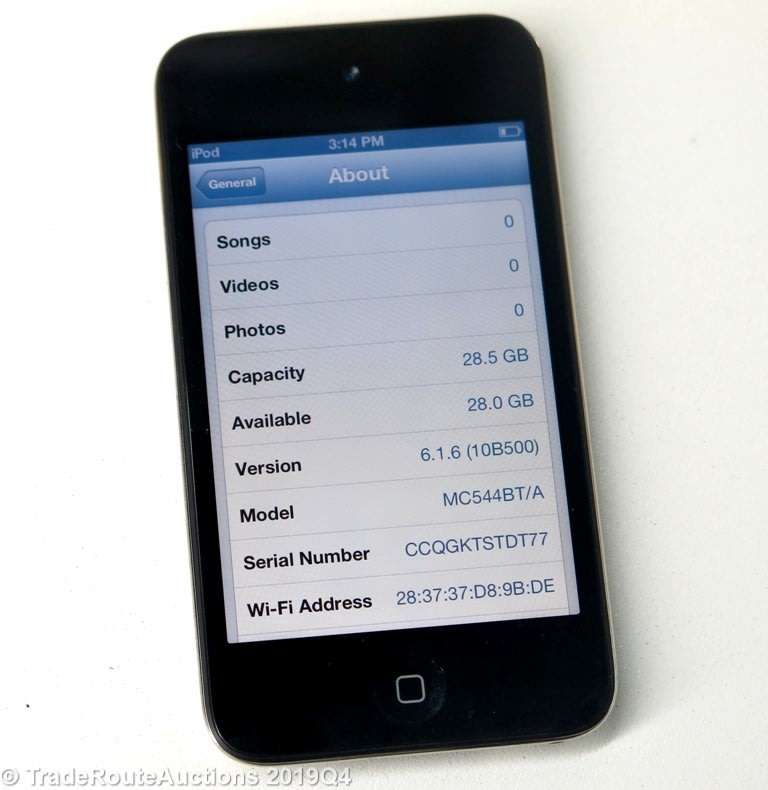 Apple iPod Touch | BLACK | 32GB | 4th Generation | MC544BT/A | RETINA DISPLAY