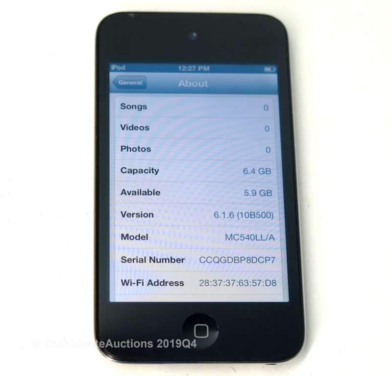 Apple iPod Touch 4th Generation Black | 8GB Retina Display | MC540LL/A | A1367