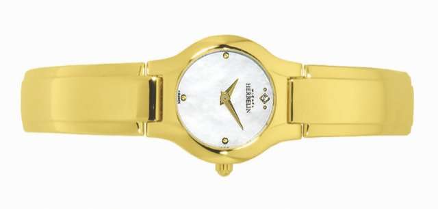 Michel Herbelin Gold Plated Ladies Watch - 17045/BP19