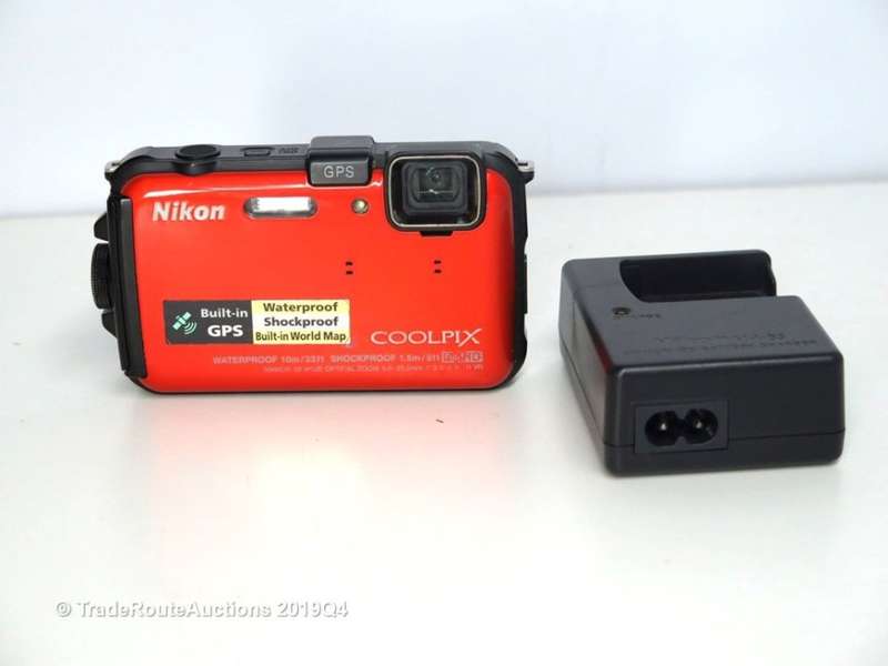 Nikon COOLPIX AW100 16 MP CMOS Waterproof Digital Camera with GPS & Full HD 1080p Video