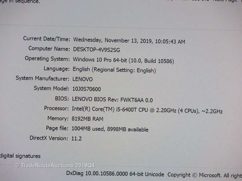 LENOVO M700 TINY Desktop PC Computer | CORE i5 6400T 6th Gen 2.2GHz | 8GB RAM | 500GB HDD