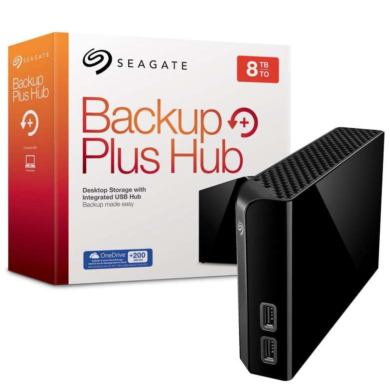 SEAGATE 8 TB Backup Plus Desktop Hard Drive Hub - 8TB External HDD