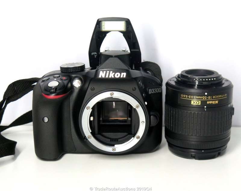 Nikon D3300 24.2 MP CMOS Digital SLR with AF-P DX NIKKOR 18-55mm f/3.5-5.6G Zoom Lens (Black)