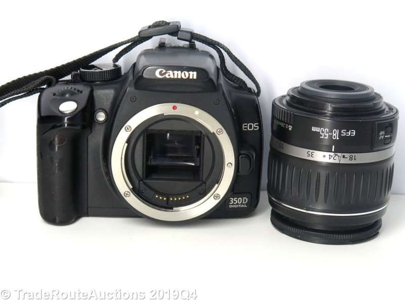 Canon EOS 350D Digital SLR camera (BLACK) WITH 18-55 mm EFS LENS