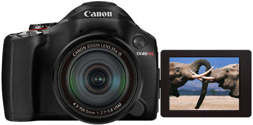 Canon SX40 HS Digital Camera | 35x Wide Angle Optical Image Stabilized Zoom | 2.7-Inch LCD