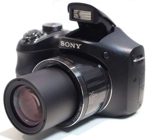 Sony Cybershot DSC-H200 Black 20.1MP 26X Optical SteadyShot image stabilization Digital Camera