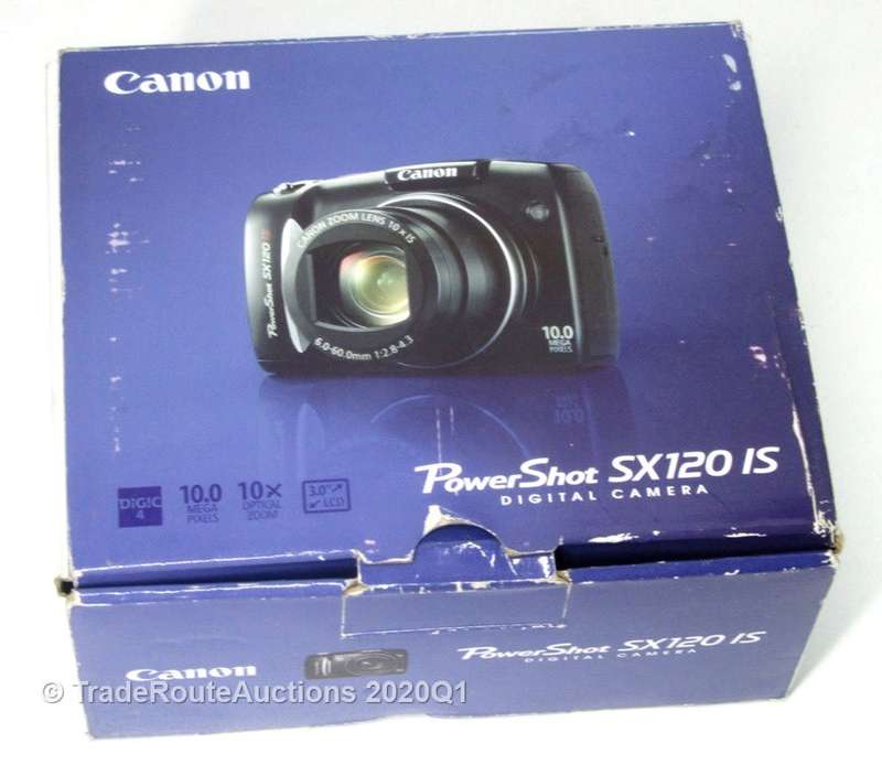 Canon Powershot SX120 IS (IMAGE STABILIZER) [Black] 10MP Digital Compact Camera 10x Zoom Lens