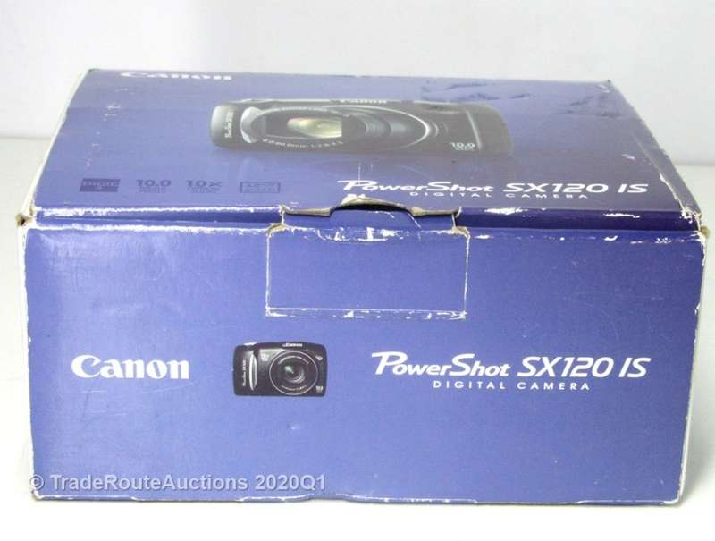 Canon Powershot SX120 IS (IMAGE STABILIZER) [Black] 10MP Digital Compact Camera 10x Zoom Lens